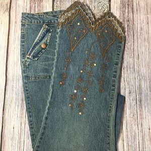 Jazzie Woman Plus Size Embellished Jeans 20W